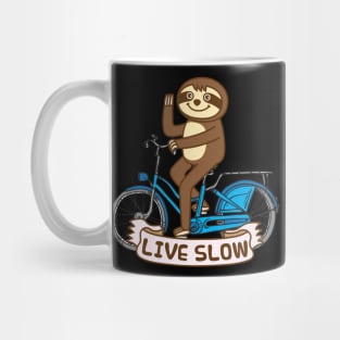 Sloth bicycle Mug